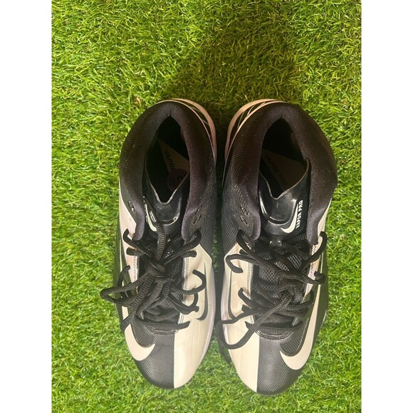 NIKE VAPOR PRO 3/4 DESTROYER Football Cleats  White/Black  Size 10.5 NEW Oreo S3 main image 9
